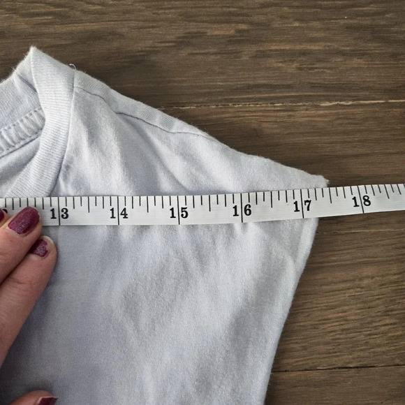 H&M sleeveless t shirt laid back vibes graphic design gym top size Small - Picture 5 of 6